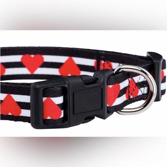 Native Pup Large Striped Heart Dog Collar - Picture 1 of 6